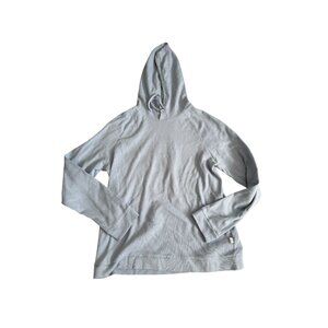 ONIA Men's Blue Waffle Knit Long Sleeve Hoodie Size Large